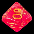 TDSO Confetti Hot Pink & Gold Percentile Dice
