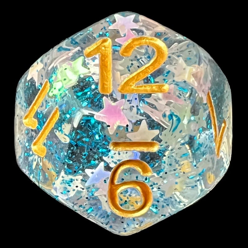 TDSO Confetti Paladins Star D12 Dice