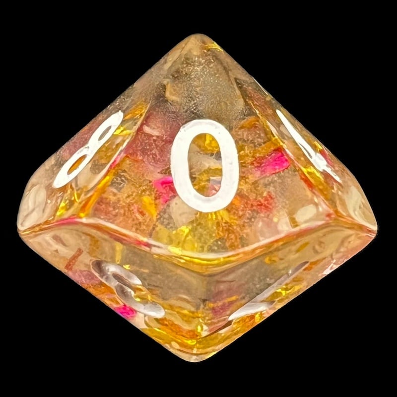 TDSO Confetti Party D10 Dice