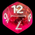 TDSO Confetti Pink & Silver D12 Dice