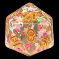 TDSO Confetti Princess Star D20 Dice