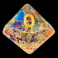 TDSO Confetti Rainbow Glitter D10 Dice