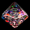 TDSO Confetti Rainbow & Black Percentile Dice