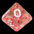 TDSO Confetti Rose Red D10 Dice