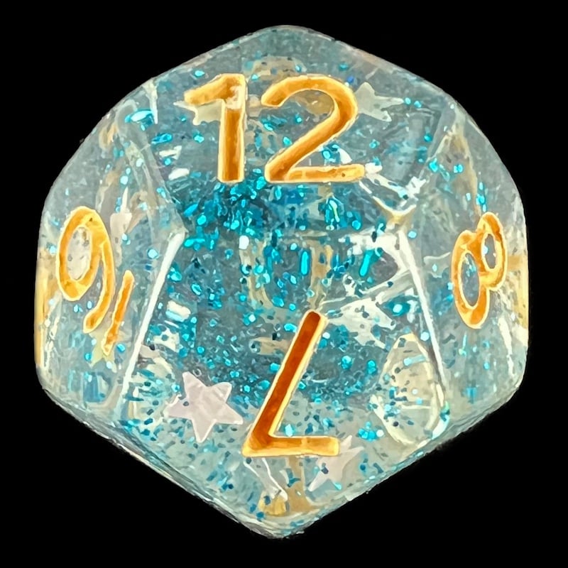 HALF PRICE CLEARANCE TDSO Confetti Sea Star D12 Dice