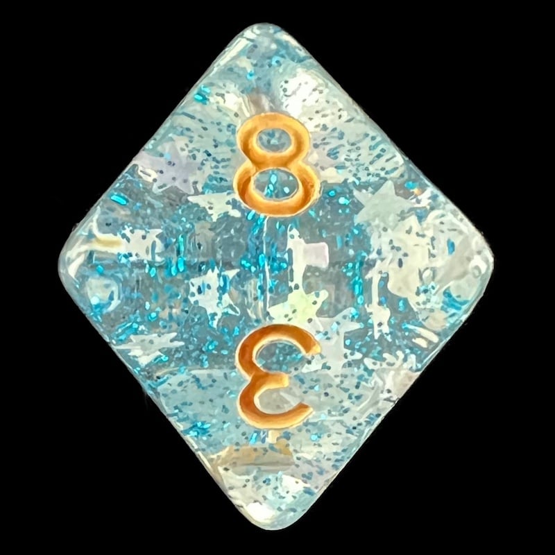 HALF PRICE CLEARANCE TDSO Confetti Sea Star D8 Dice