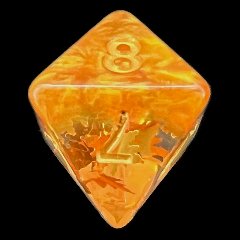 TDSO Confetti Seasons Autumn D8 Dice