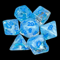 TDSO Confetti Seasons Summer 7 Dice Polyset
