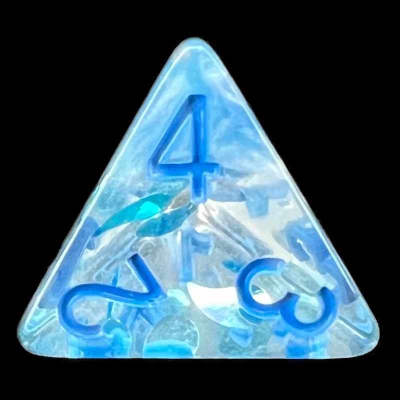 TDSO Confetti Seasons Summer D4 Dice