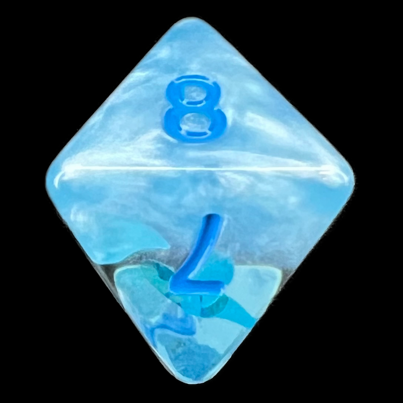 TDSO Confetti Seasons Summer D8 Dice