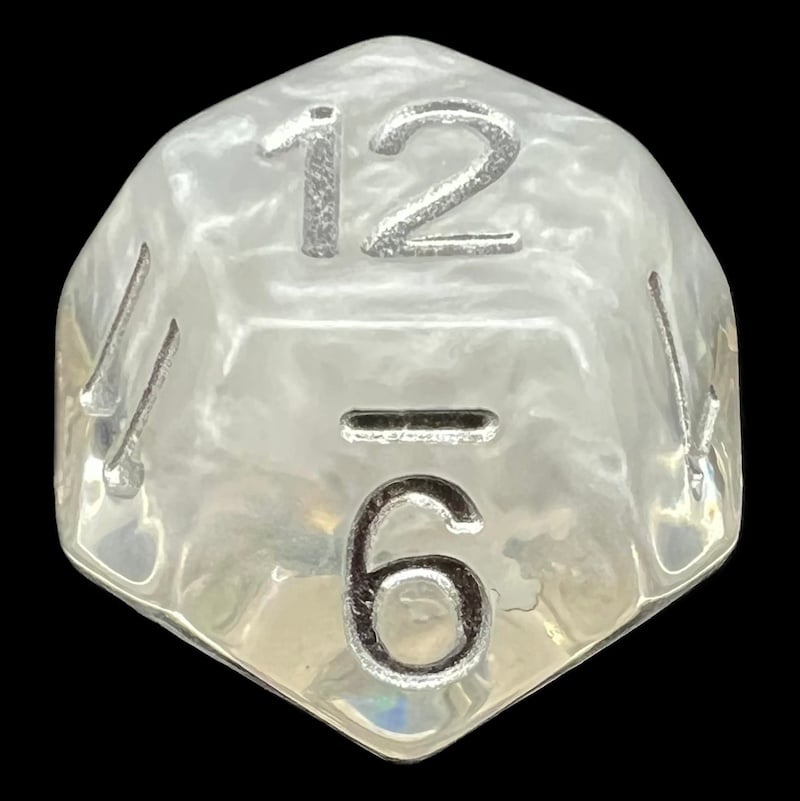 TDSO Confetti Seasons Winter D12 Dice