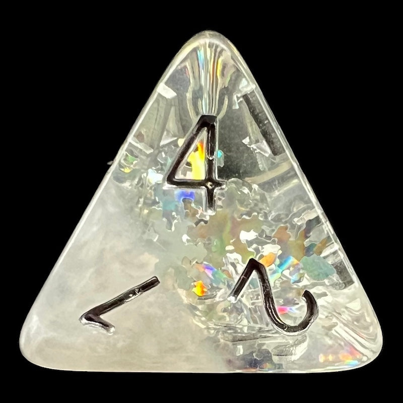 TDSO Confetti Seasons Winter D4 Dice