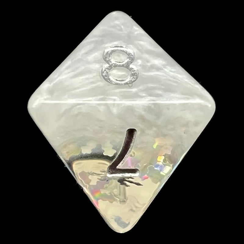 TDSO Confetti Seasons Winter D8 Dice