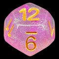 TDSO Confetti Sky Burst Blue & Purple D12 Dice
