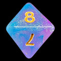 TDSO Confetti Sky Burst Blue & Purple D8 Dice
