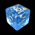 TDSO Confetti Teal & Gold D6 Dice