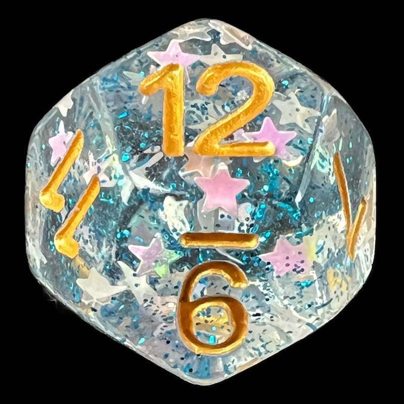 TDSO Confetti Twilight Star D12 Dice