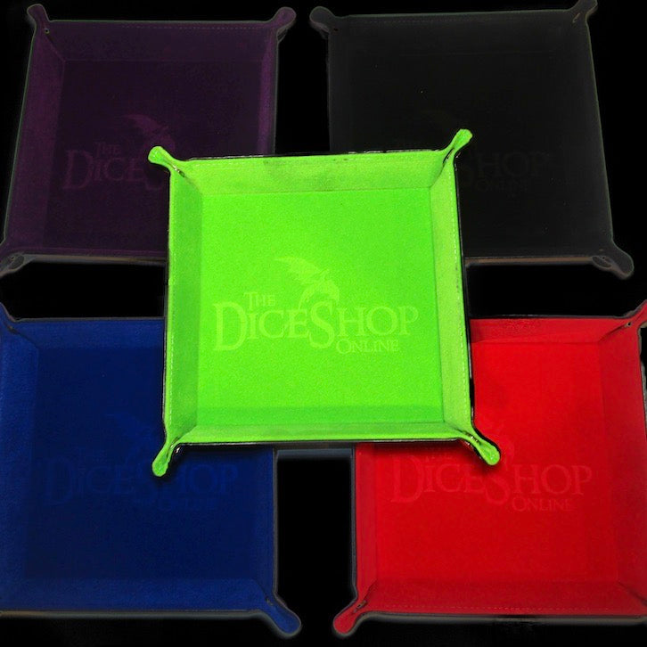 HALF PRICE TDSO Folding Square Dice Tray - Random Colour - SECONDS