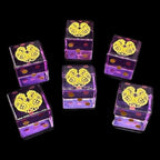 TDSO Dragonmeet Zircon Glass Amethyst & Gold 6 x D6 Set In Padded Case