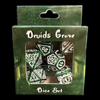 TDSO Druids Grove Green & White 7 Dice Polyset