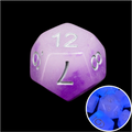 TDSO Duel Amethyst & White Glow in the Dark D12 Dice