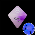 TDSO Duel Amethyst &amp; White Glow in the Dark D8 Dice