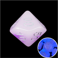TDSO Duel Amethyst & White Glow in the Dark Percentile Dice