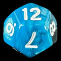 TDSO Duel Black & Blue D12 Dice