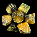 TDSO Duel Black & Gold 7 Dice Polyset