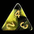 TDSO Duel Black & Gold D4 Dice