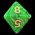 TDSO Duel Black & Green D8 Dice