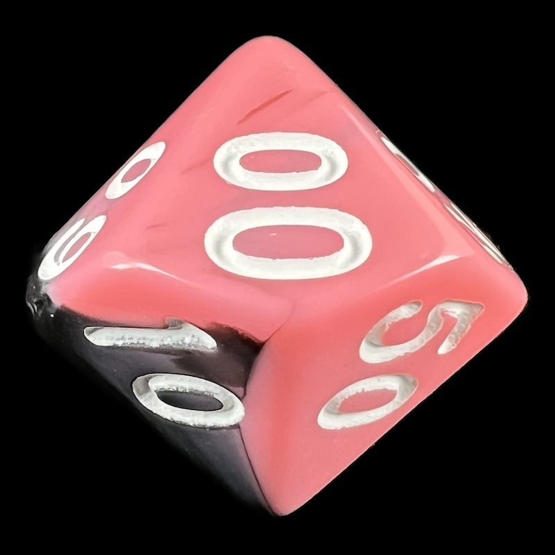 TDSO Duel Black & Pink Percentile Dice