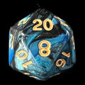 TDSO Duel Black & Teal D20 Dice