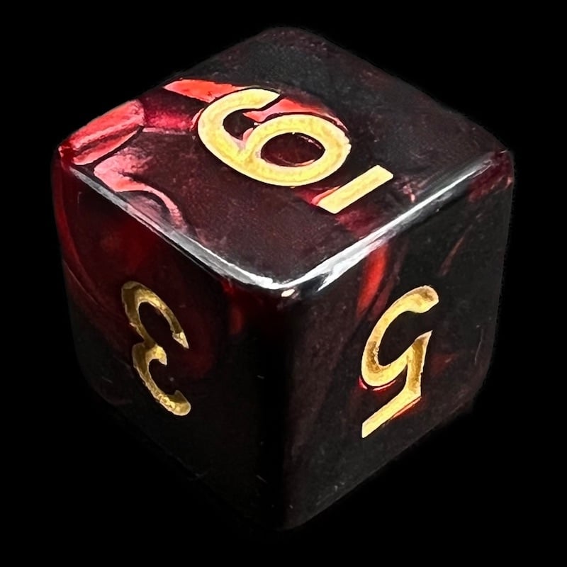 TDSO Duel Blood & Shadow D6 Dice