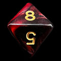 TDSO Duel Blood & Shadow D8 Dice