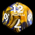 TDSO Duel Blue & Gold D12 Dice