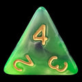 TDSO Duel Blue & Green D4 Dice