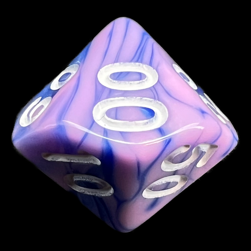 TDSO Duel Blue & Pink Percentile Dice