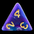 TDSO Duel Blue & Purple D4 Dice