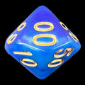 TDSO Duel Blue & Purple Percentile Dice
