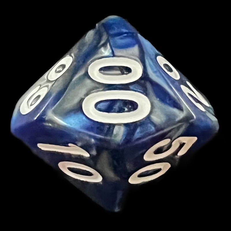 TDSO Duel Blue & Steel Percentile Dice