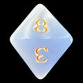 HALF PRICE CLEARANCE TDSO Duel Blue & White D8 Dice