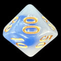 HALF PRICE CLEARANCE TDSO Duel Blue & White Percentile Dice