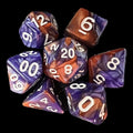 TDSO Duel Copper & Blue 7 Dice Polyset