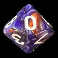 TDSO Duel Copper & Blue D10 Dice