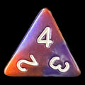 TDSO Duel Copper & Blue D4 Dice