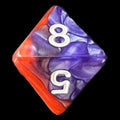 TDSO Duel Copper & Blue D8 Dice