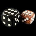 TDSO Duel Copper & Steel 12mm D6 Spot Dice