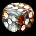 TDSO Duel Copper & Steel 16mm D6 Spot Dice