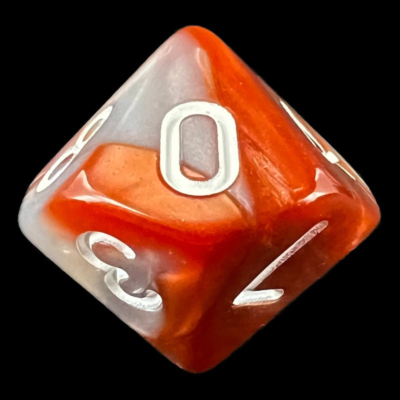 TDSO Duel Copper & Steel D10 Dice